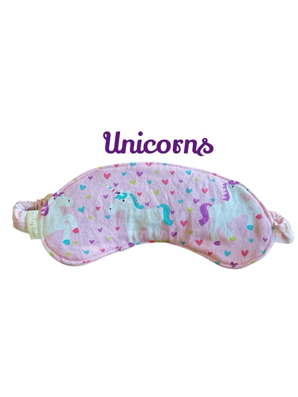 Pink Unicorn Print Kids Sleep Mask